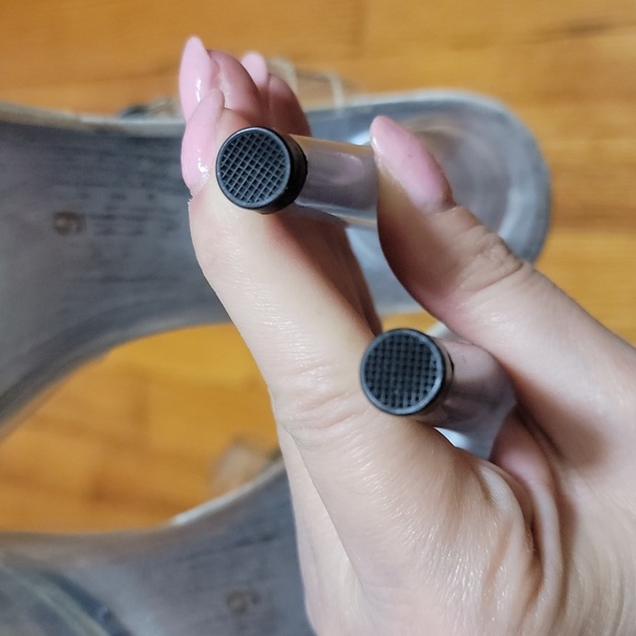 Lap Dance Club Clear Platform High Heels Stiletto Sandals sz 9 - Picture 7 of 8